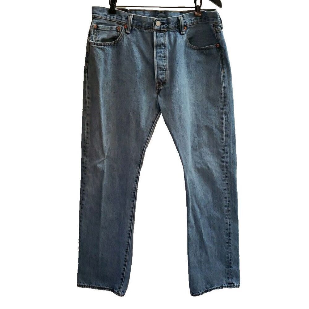 Vintage 80s Levi's 501 Jeans Men's 35x32 **35x31 Button Fly Straight Leg Denim